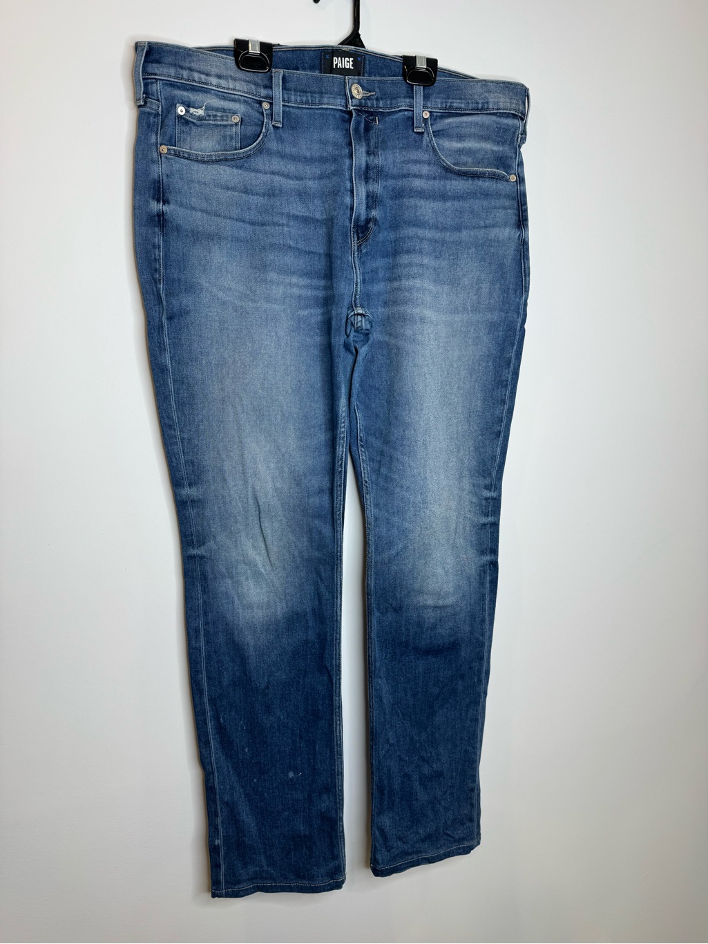 Paige Federal Men’s Medium Blue Straight Jeans Sz 36